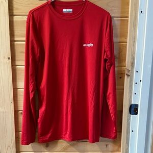 Columbia Men's Bold Red Long Sleeve Shirt